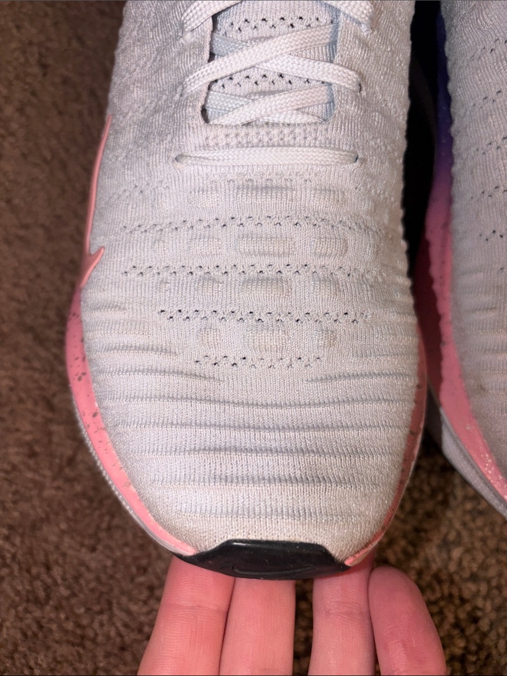 Nike Women’s React Infinity Run 4
Light Blue with Pink & Purple Accents - Picture 3 of 11